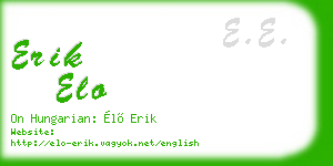 erik elo business card